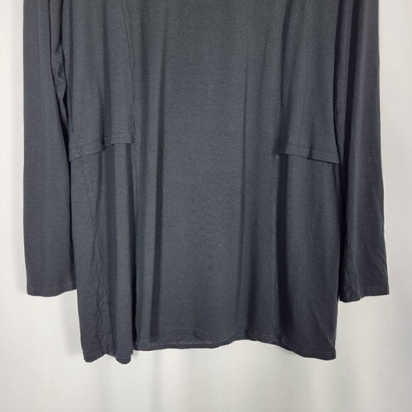J. Jill Wearever Collection Women's Black Long Sleeve Modern Tunic Top Size M - Picture 5 of 15